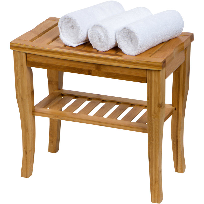 LilacLaneHome 10.03" W Bamboo Shower Bench & Reviews Wayfair